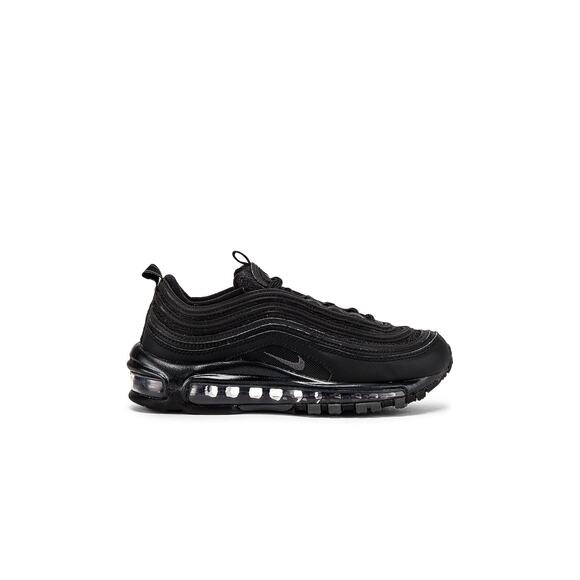 Nike Air 'Max 97' Black Leather Sneaker Size 6.5 - Picture 1 of 6